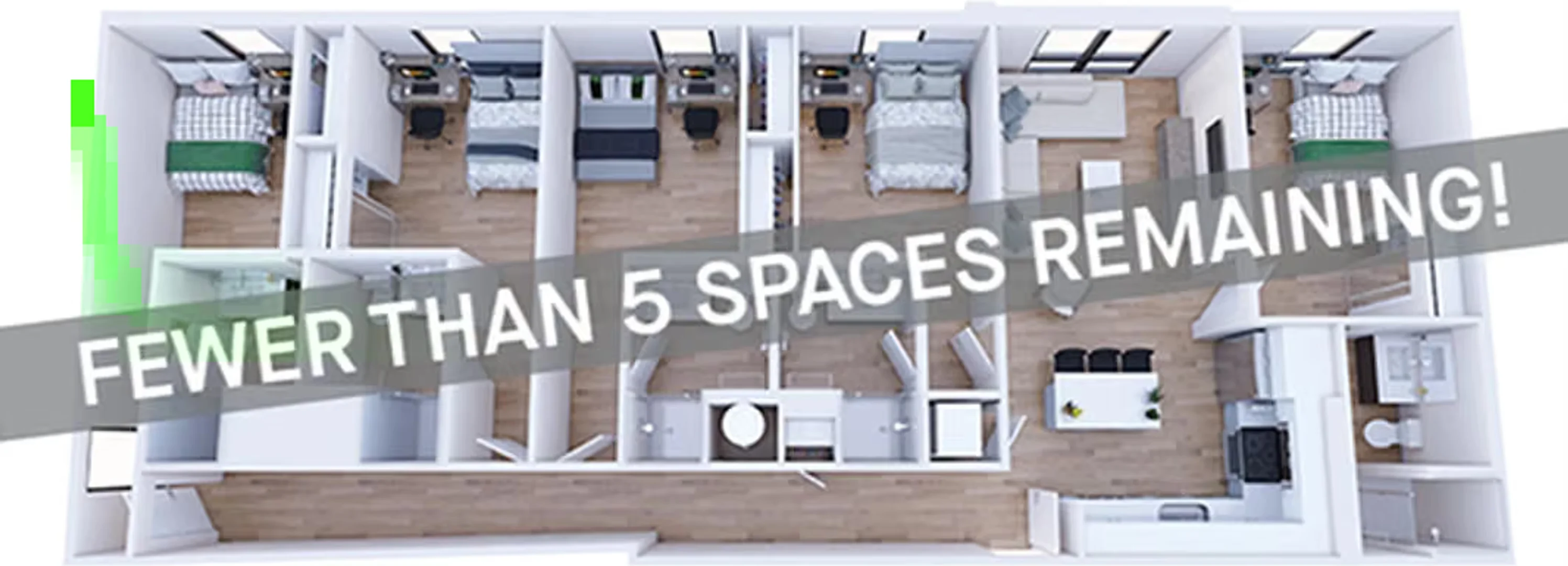 Habitación estudiantil amplia y cómoda en 