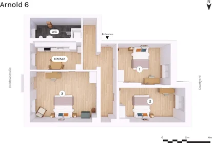 Private room at Bredowstraße 6 , 2.OG VH Links, image 14 of 14