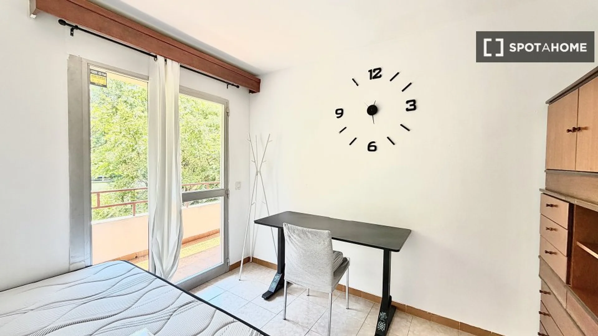 Affordable room for students with ample lighting in 