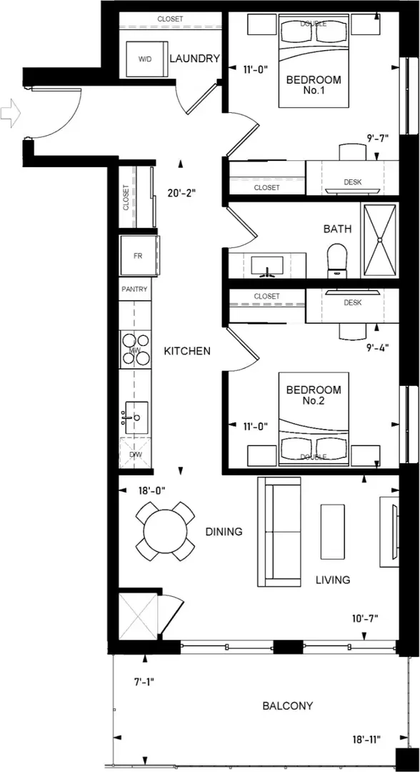 Komfortables und geräumiges Studentenzimmer in 