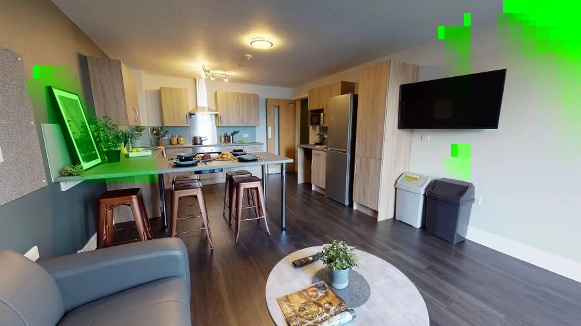 Quarto de estudante económico perto do campus em 