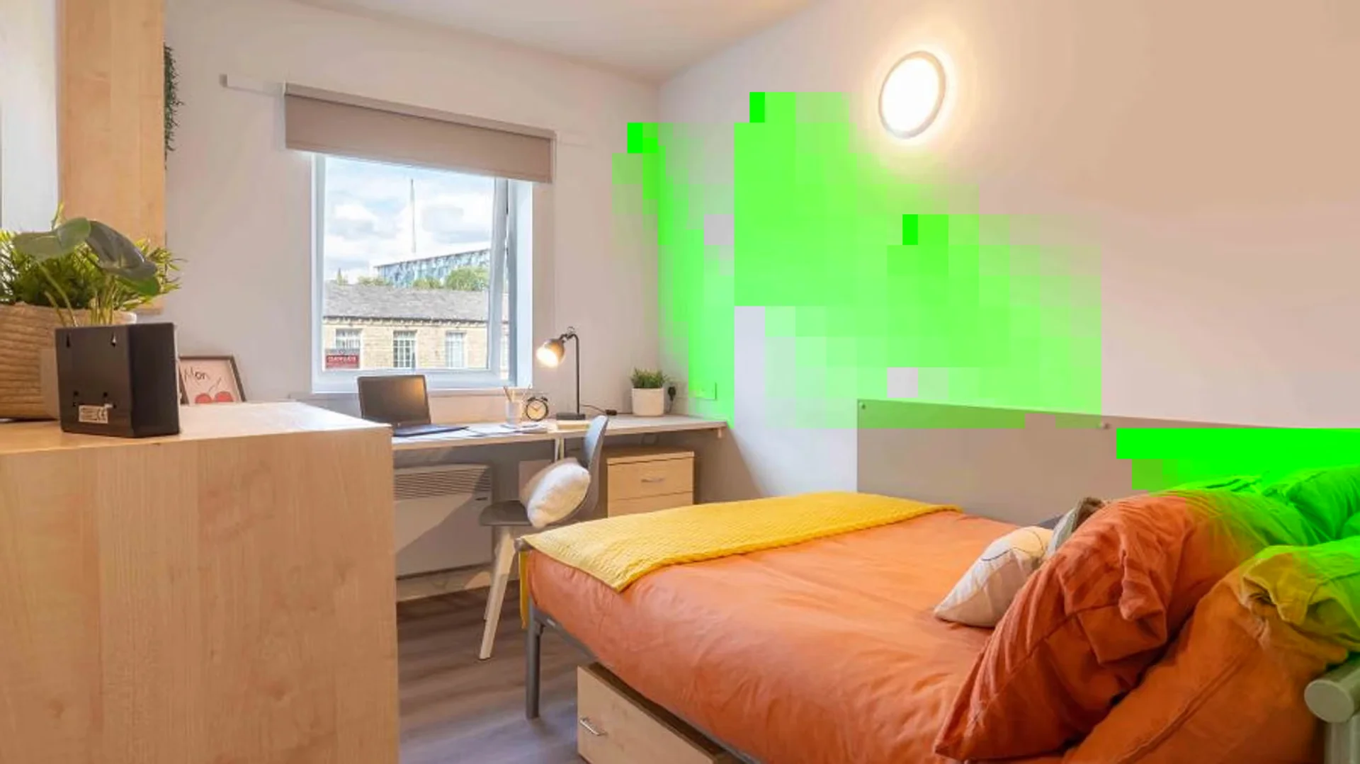 Quarto de estudante económico com localização conveniente em 