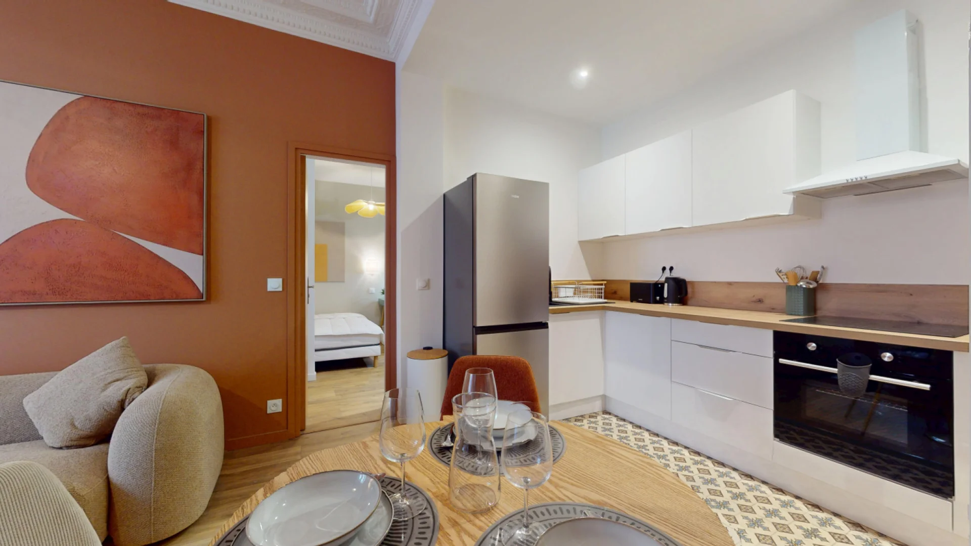Habitación en apartamento estudiantil en alquiler en , completamente amueblado
