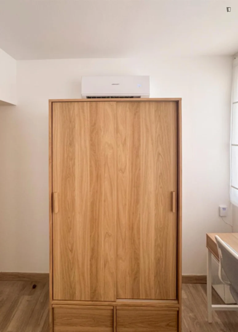 Habitación estudiantil amplia y cómoda en