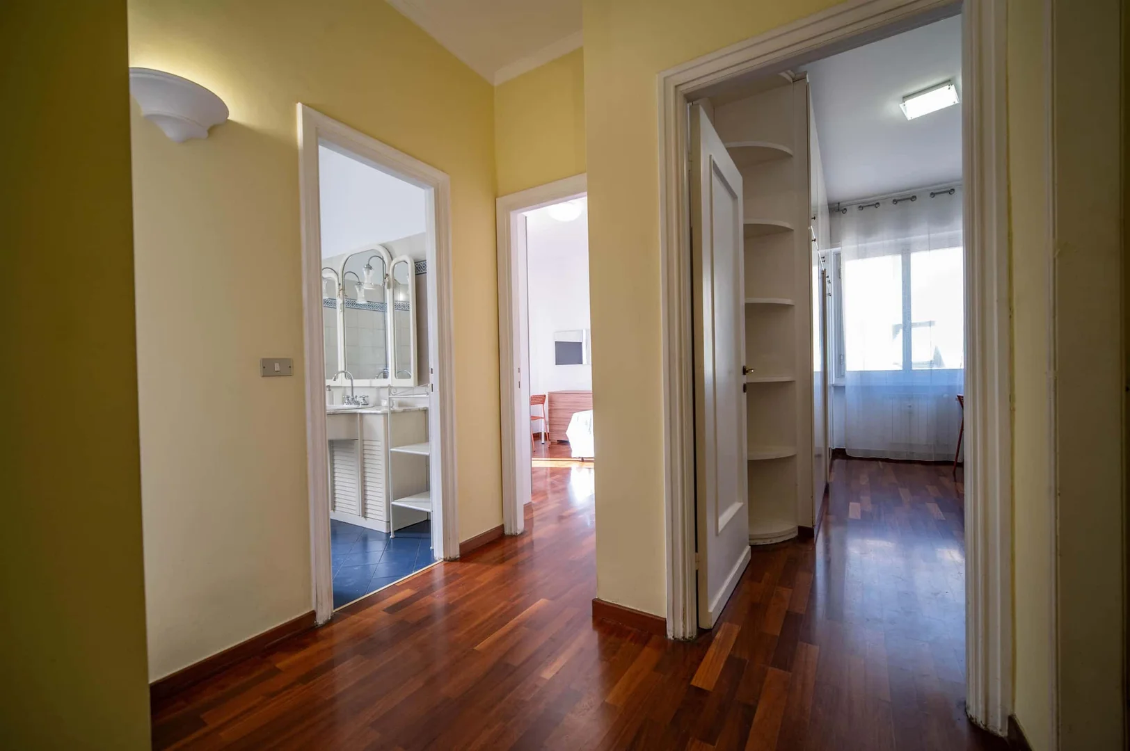Student room in  with study area and shared facilities