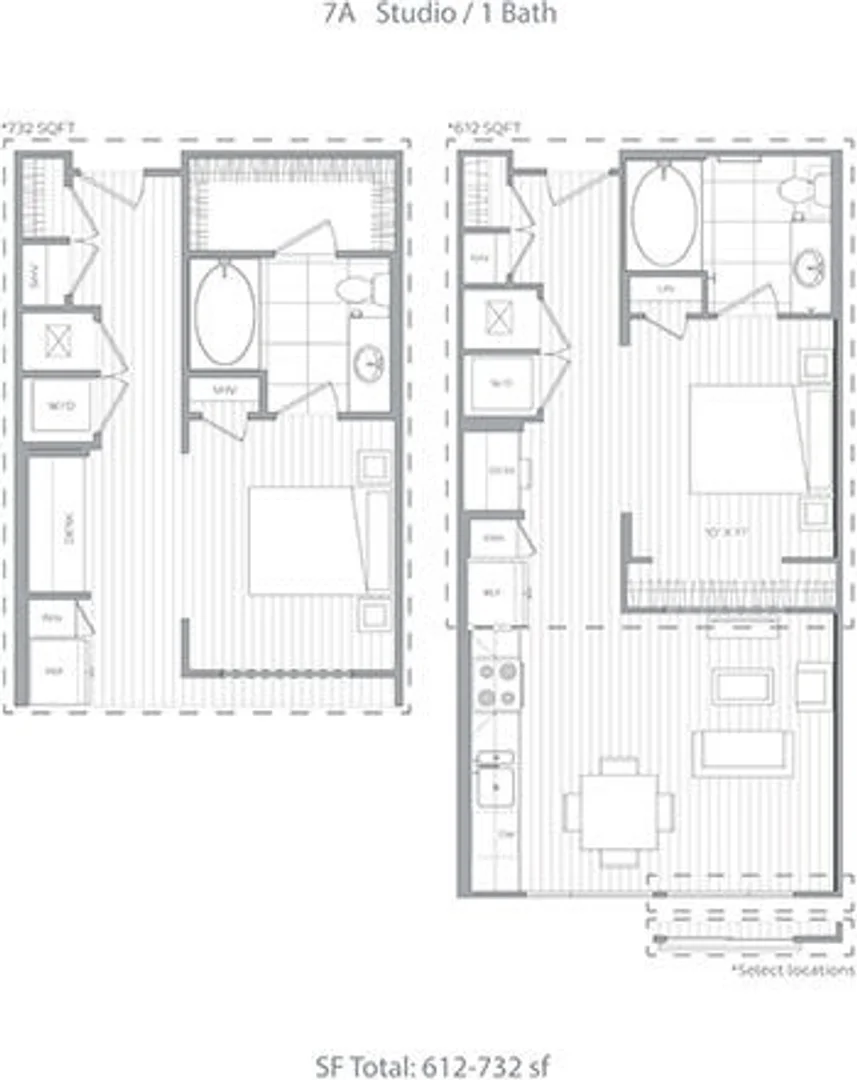 Apartamento estúdio compacto ideal para estudantes em 