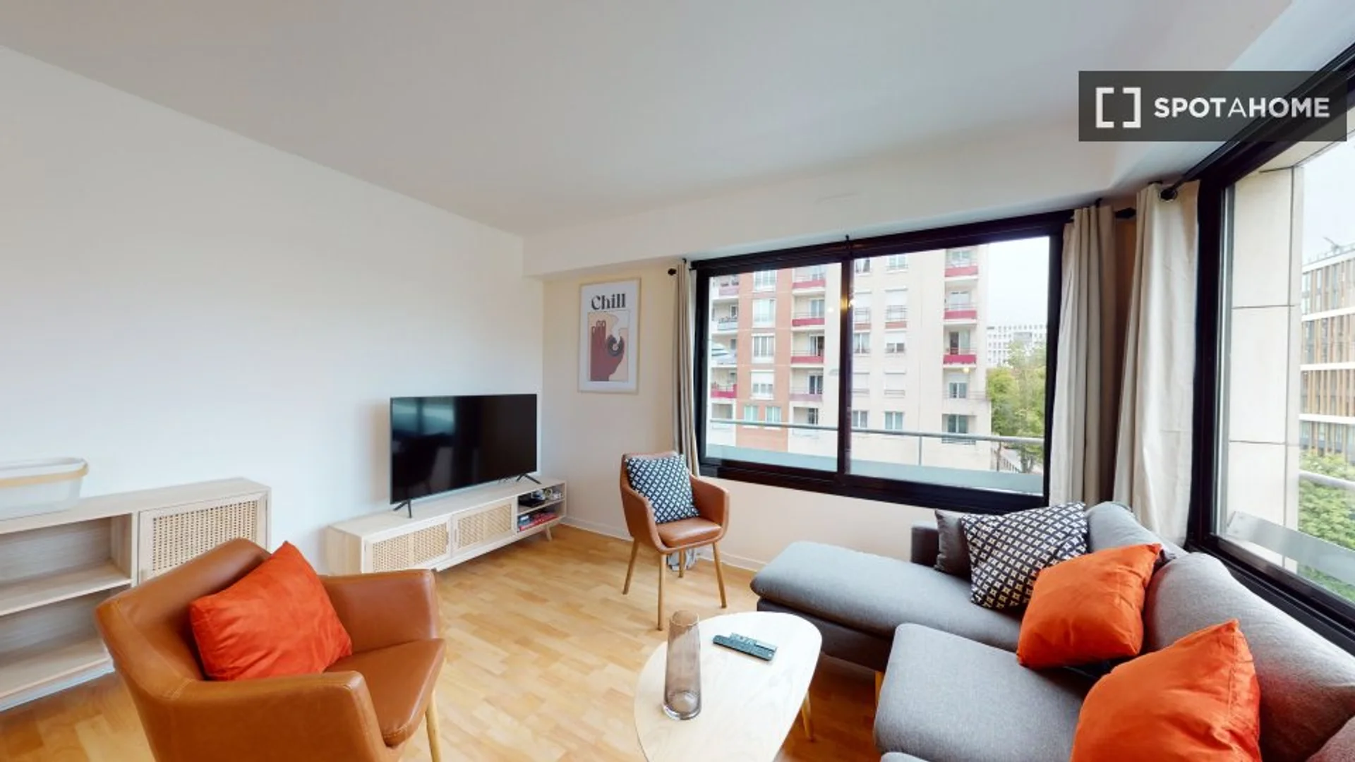 Quarto amigo do estudante em com comodidades modernas