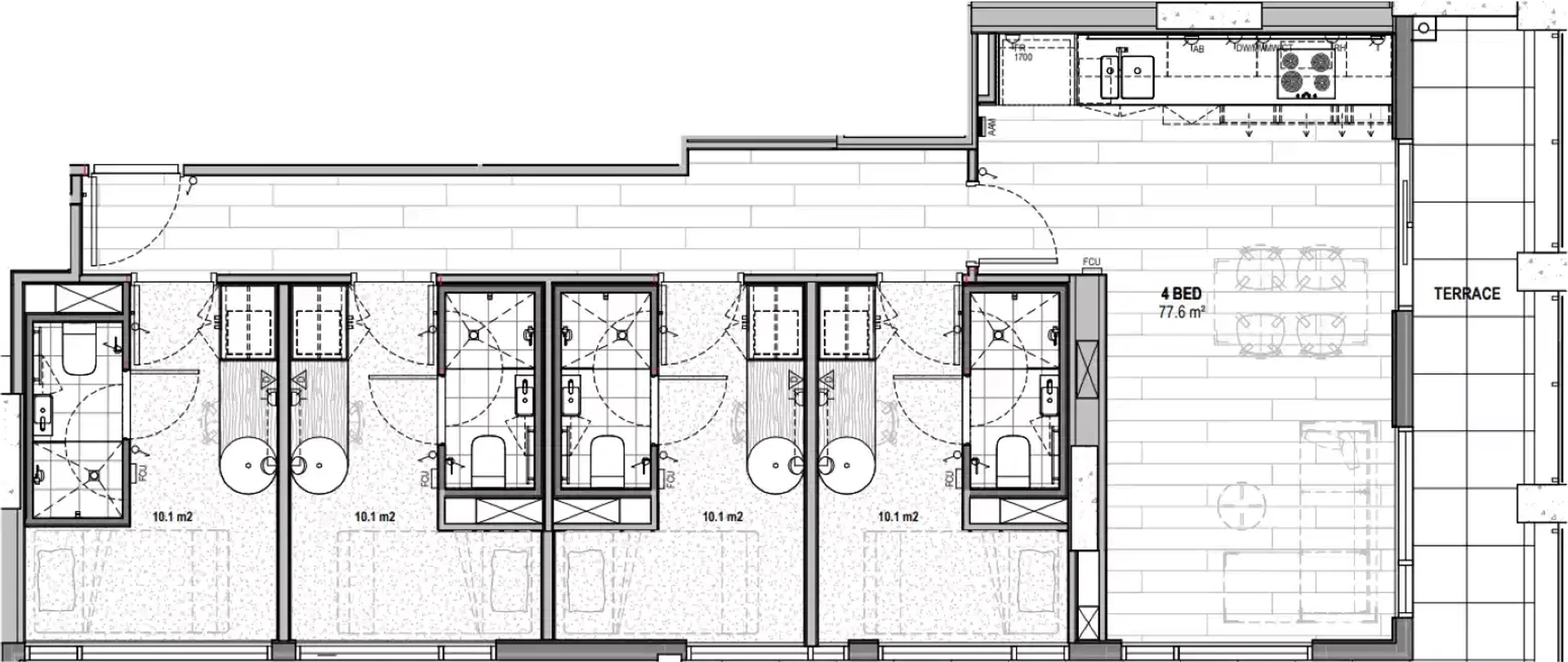 Habitación acogedora para estudiantes disponible en 