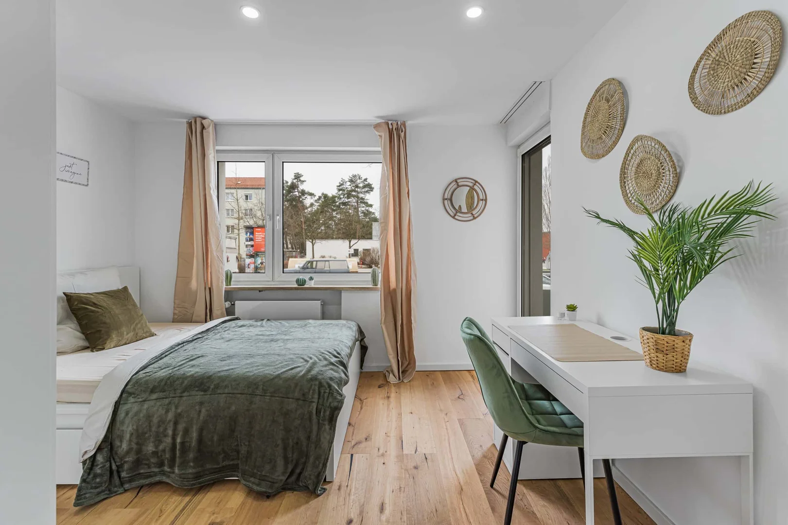 Quarto amigo do estudante em  com comodidades modernas