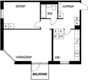 整套公寓 在 Carl Grimbergsgatan, Annedal, 10的图像7
