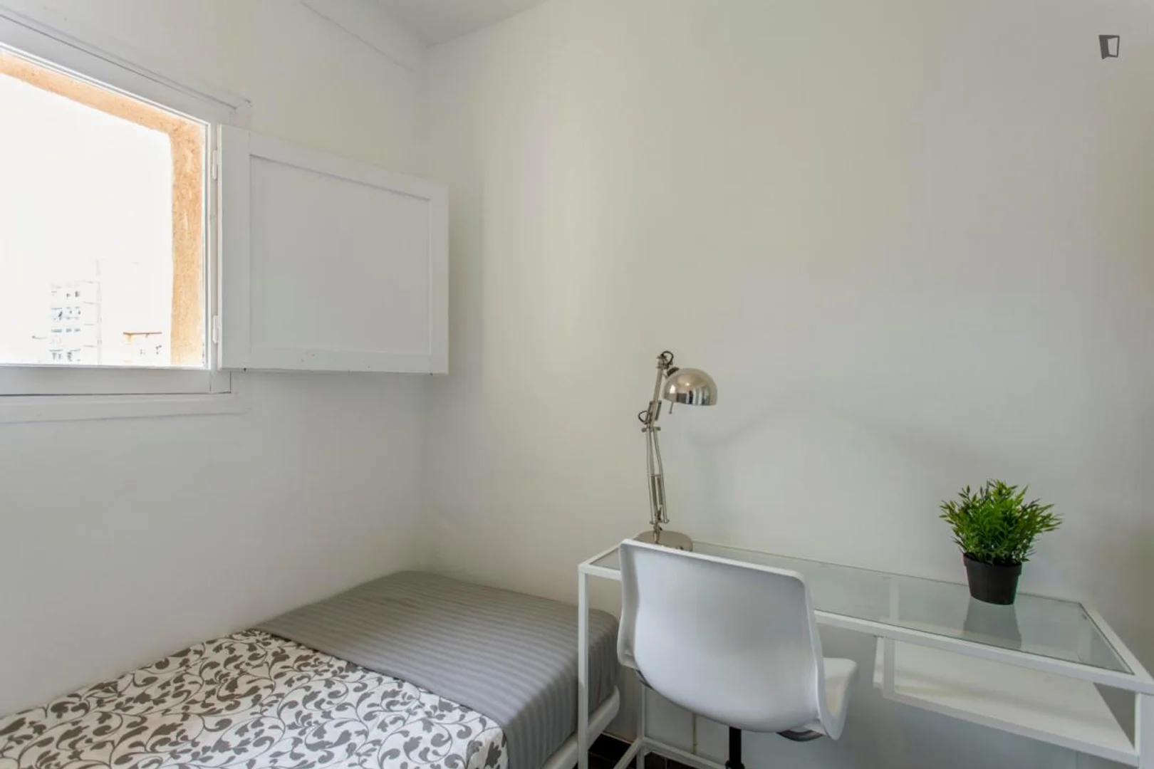 Student room in  with study area and shared facilities