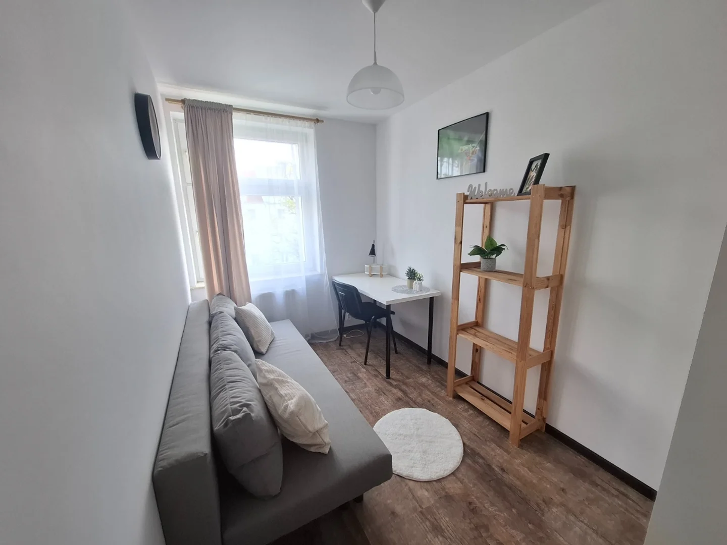 Student room in  with study area and shared facilities
