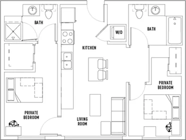 Privatzimmer in der West Gorham Street, bild 2 von 45