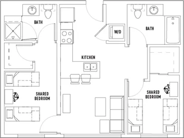Privatzimmer in der West Gorham Street, bild 3 von 45