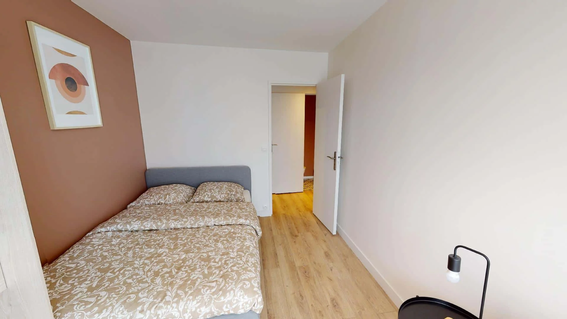 Chambre d'étudiant fonctionnelle parfaite pour étudier dans 