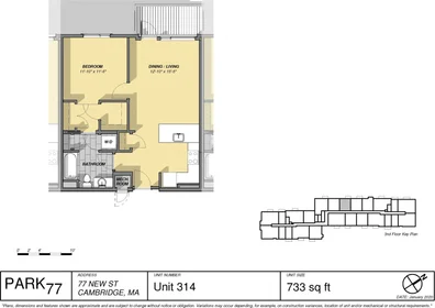 Dairenin tamamı Ikamet yerinde konumu 77, New St., Unit 314, Neighborhood Nine, Cambridge, MA, 02138, 17 17 görüntüsü