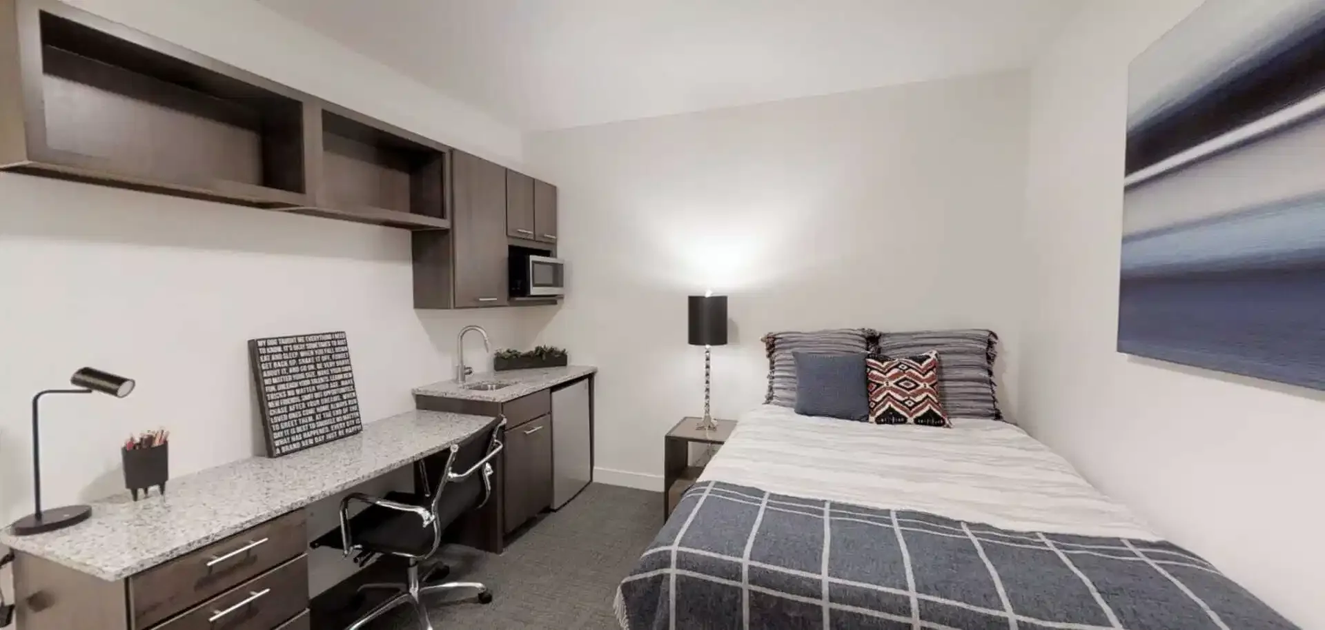 Quarto de estudante funcional perfeito para estudar em 