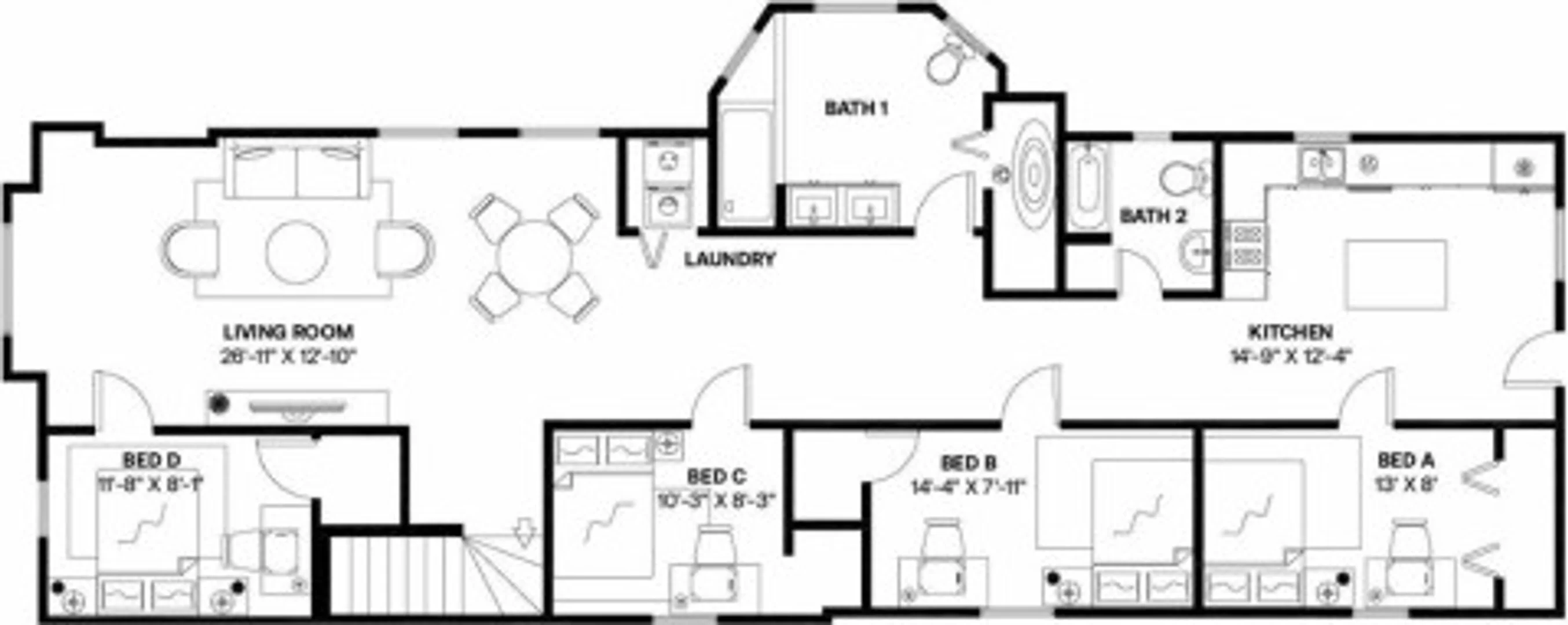Habitación asequible para estudiantes con buena iluminación en 