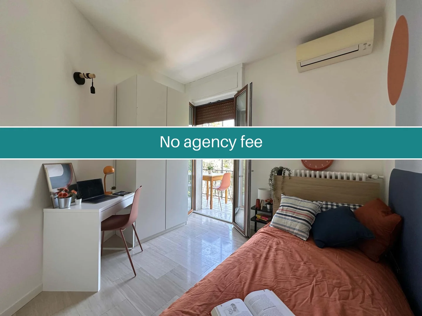 Bright and airy student room with easy university access in 