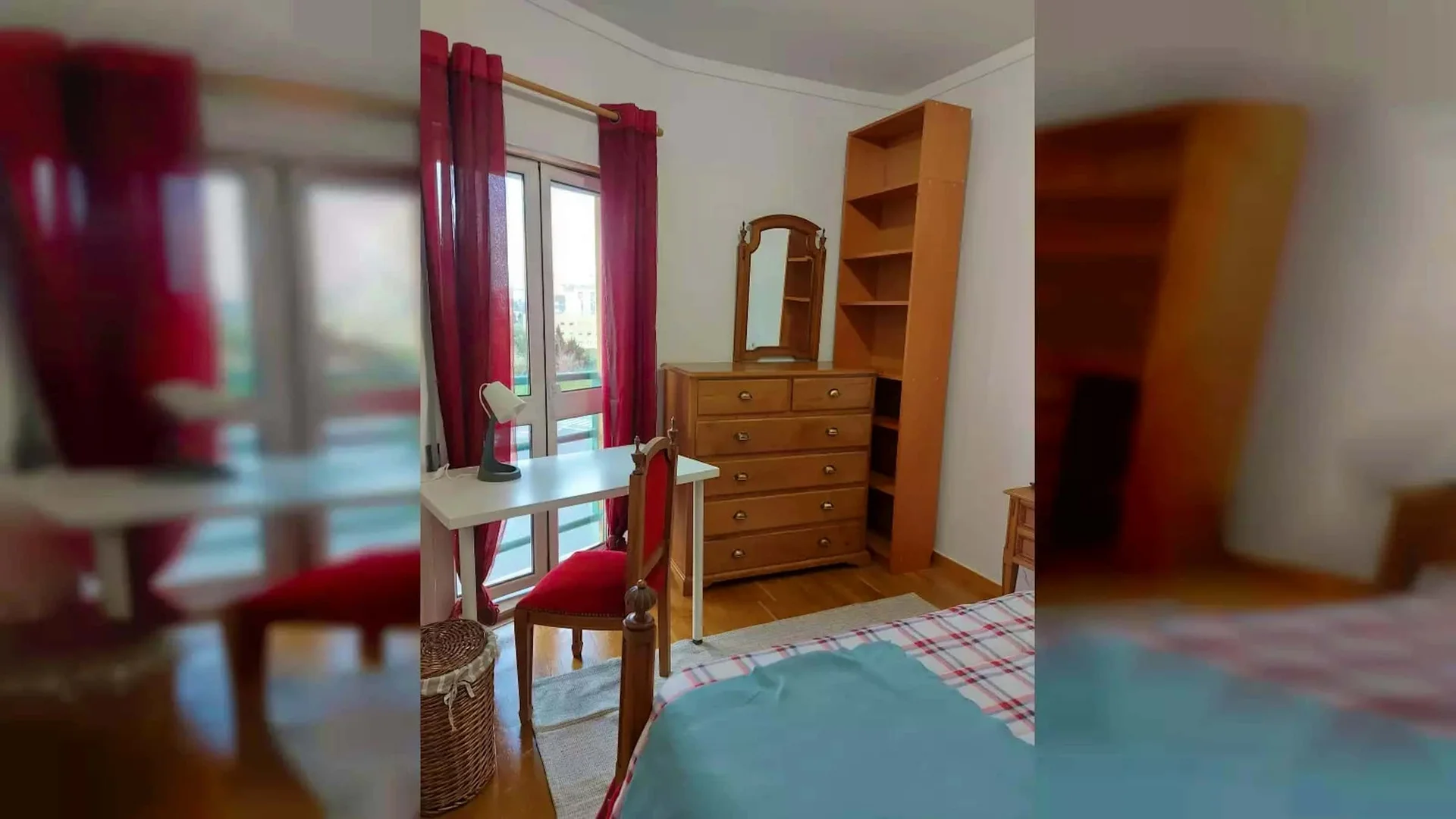 Quarto amigo do estudante em com comodidades modernas