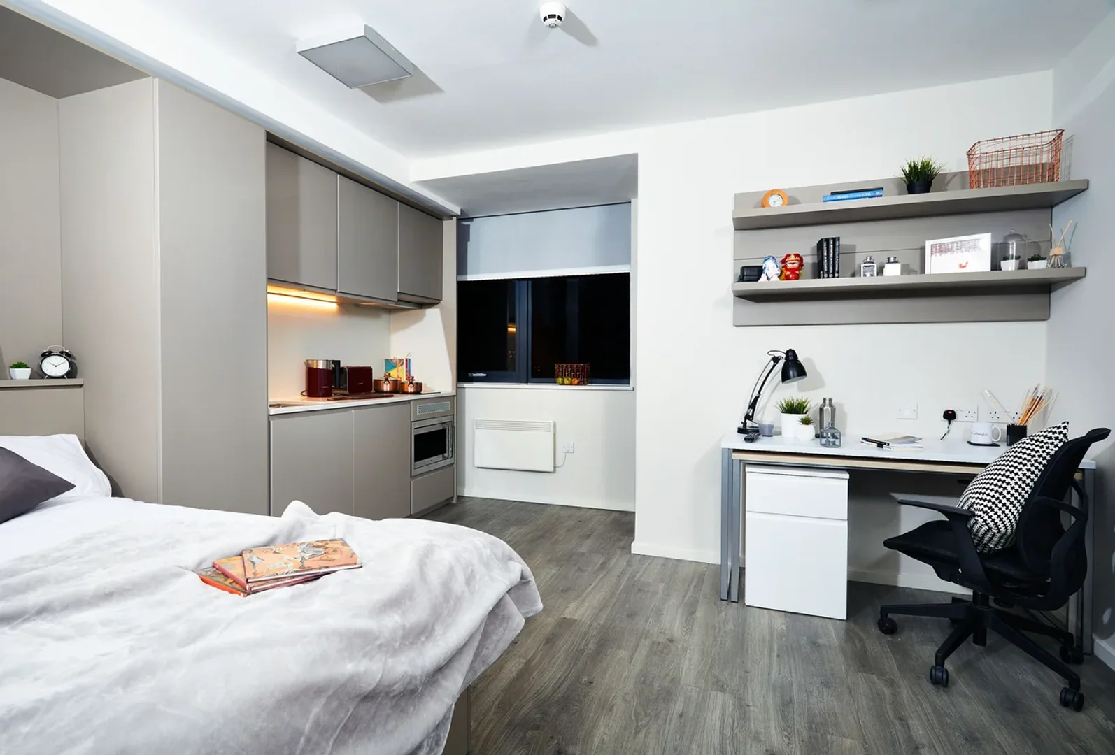Apartamento estúdio compacto ideal para estudantes em 