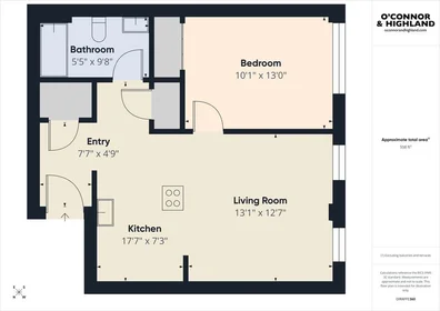 Entire apartment in residence at 632, Centre St., Unit 305, Jamaica Plain, Boston, MA, 02139, image 16 of 17