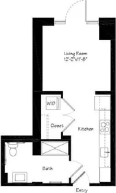 Studio en résidence à 250, Kendall St., Unit 208, East Cambridge, Cambridge, MA, 02142, image 1 de 1