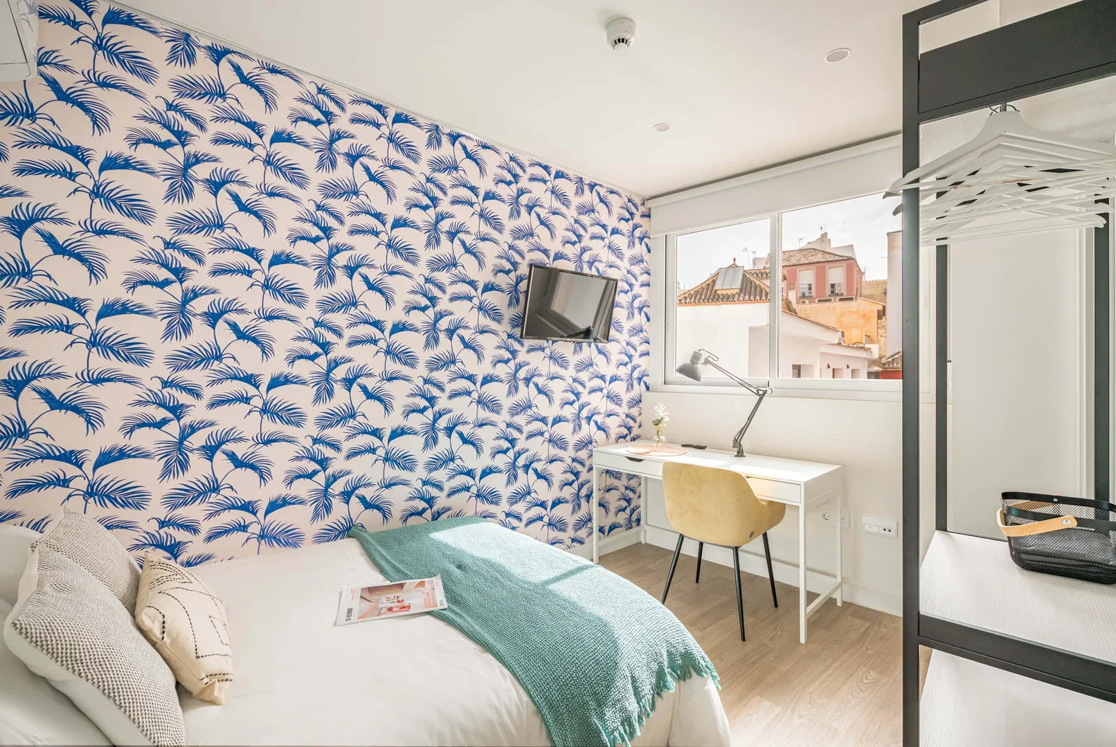 Habitación asequible para estudiantes con buena iluminación en 
