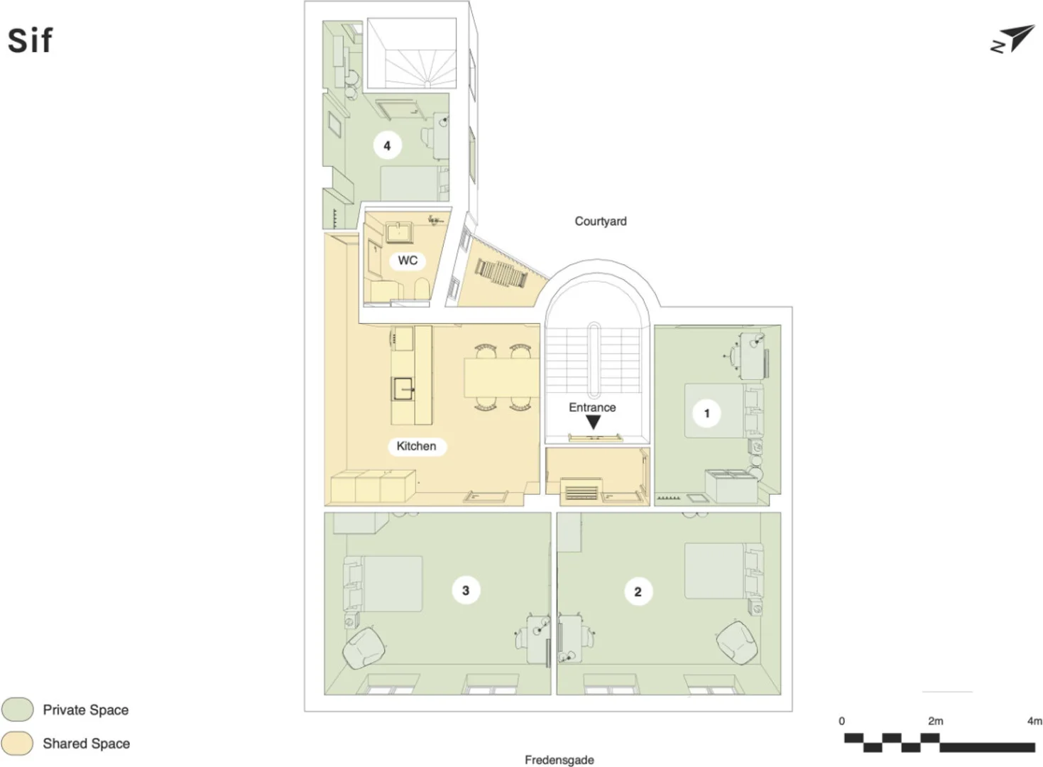 Chambre d'étudiant bon marché à proximité du campus dans 