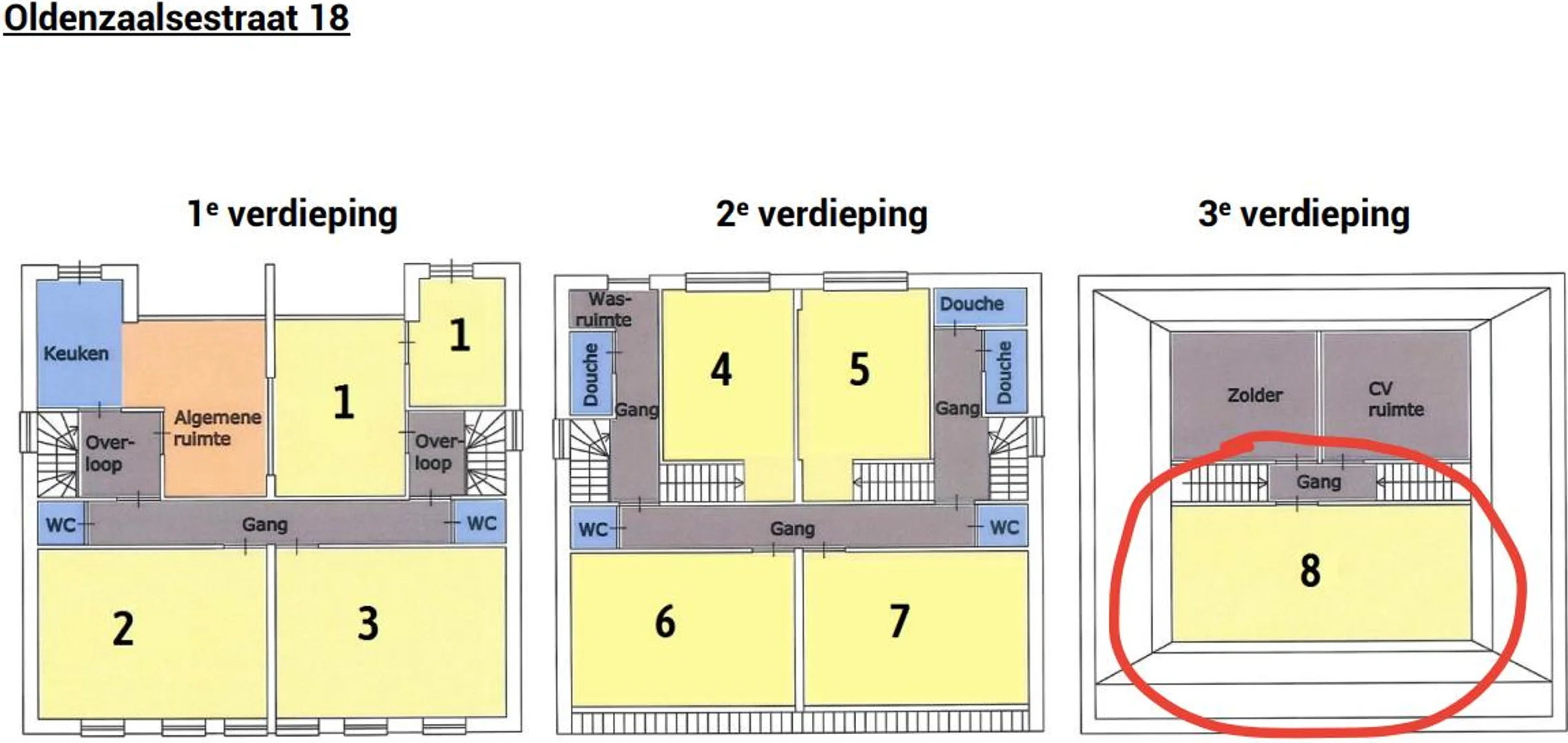 'de öğrenci dairesinde, tamamen mobilyalı kiralık oda