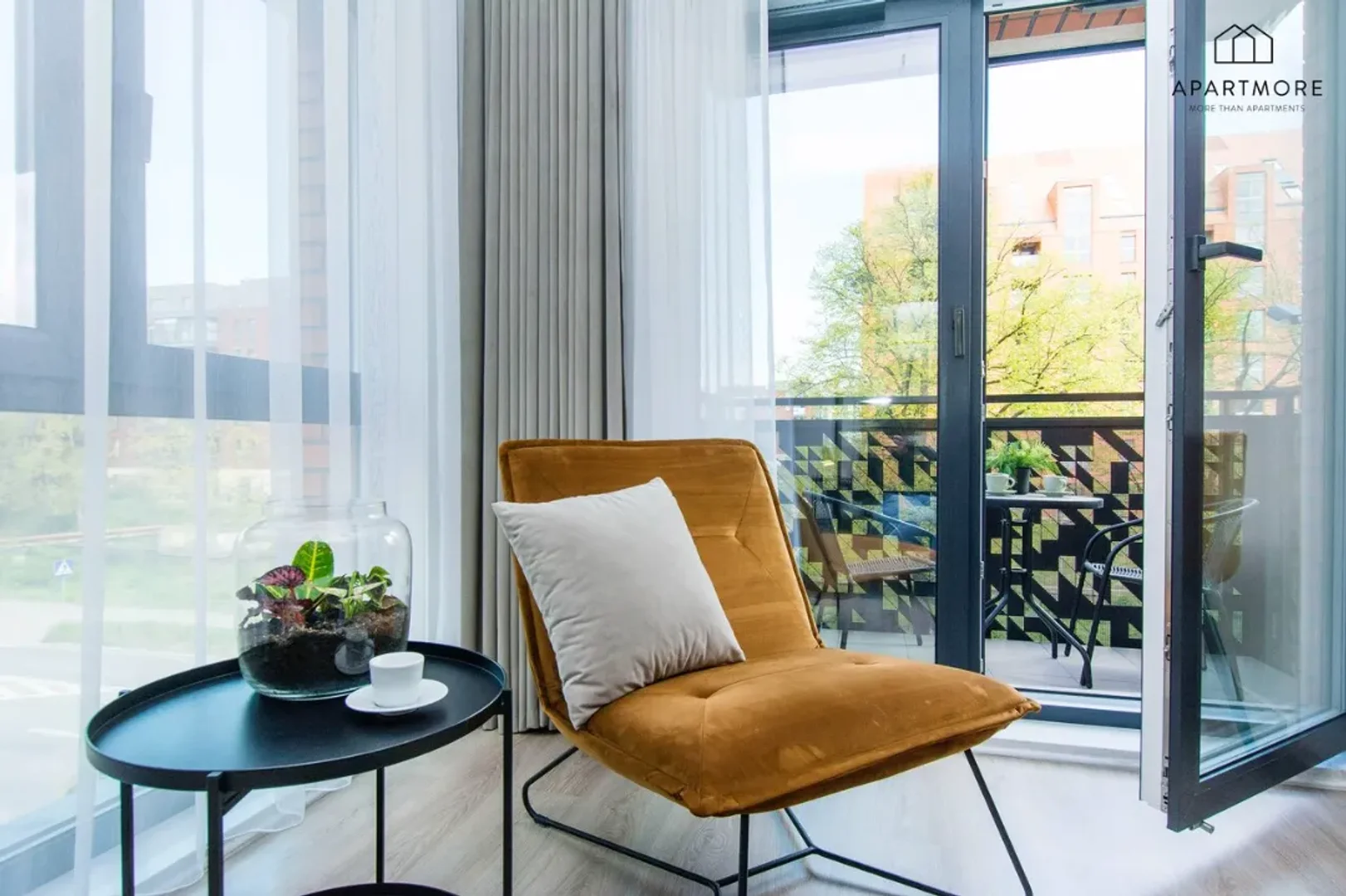 Affordable studio apartment with essential features in 