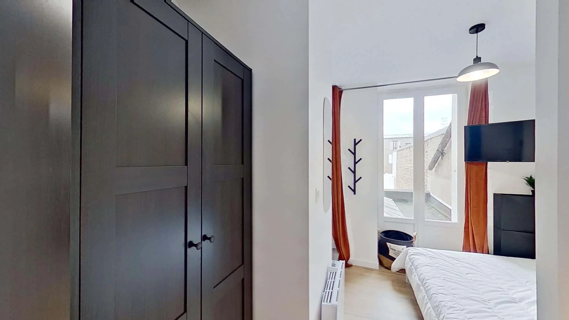 Quarto amigo do estudante em  com comodidades modernas
