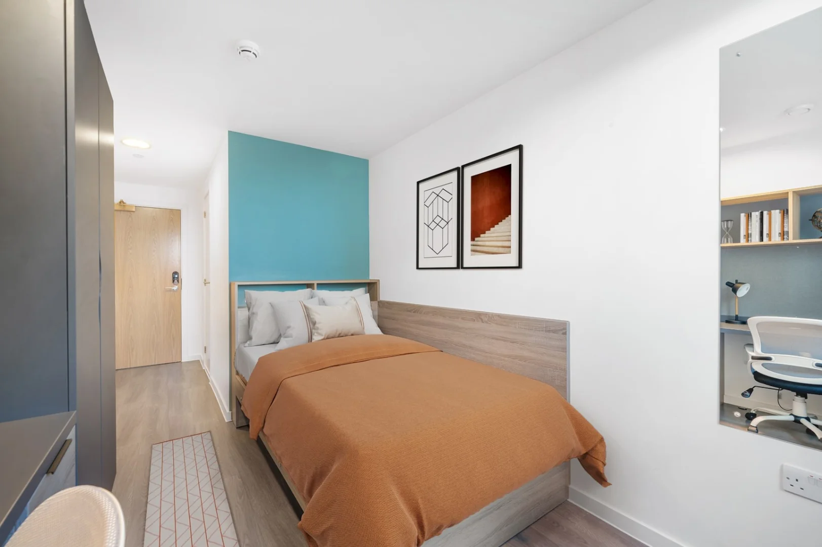 Habitación estudiantil económica con ubicación conveniente en 
