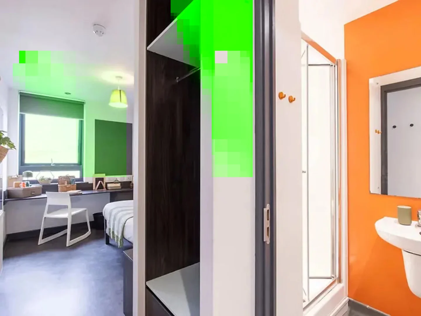 Habitación para estudiantes en  con modernas comodidades