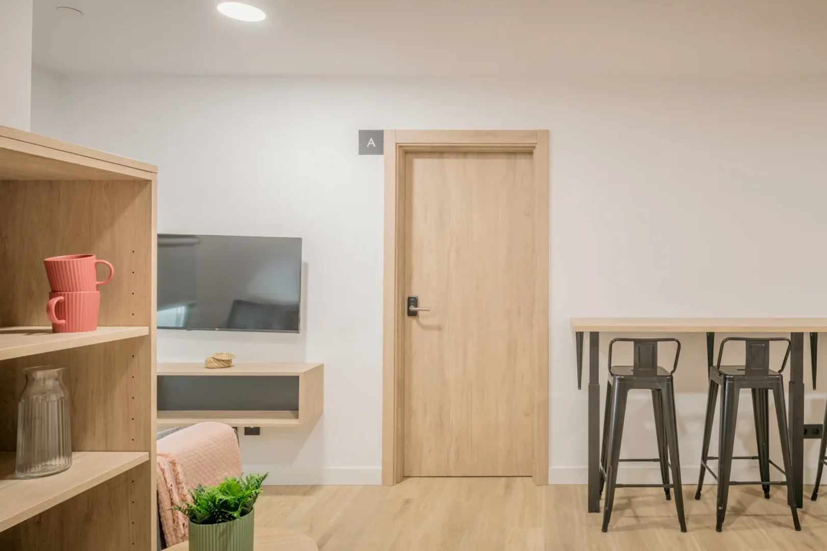 Quarto amigo do estudante em  com comodidades modernas