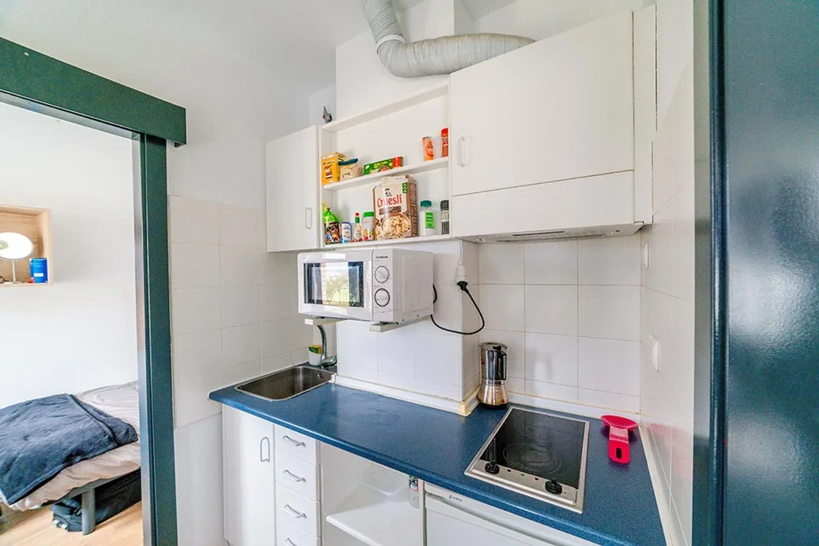 Quarto amigo do estudante em  com comodidades modernas