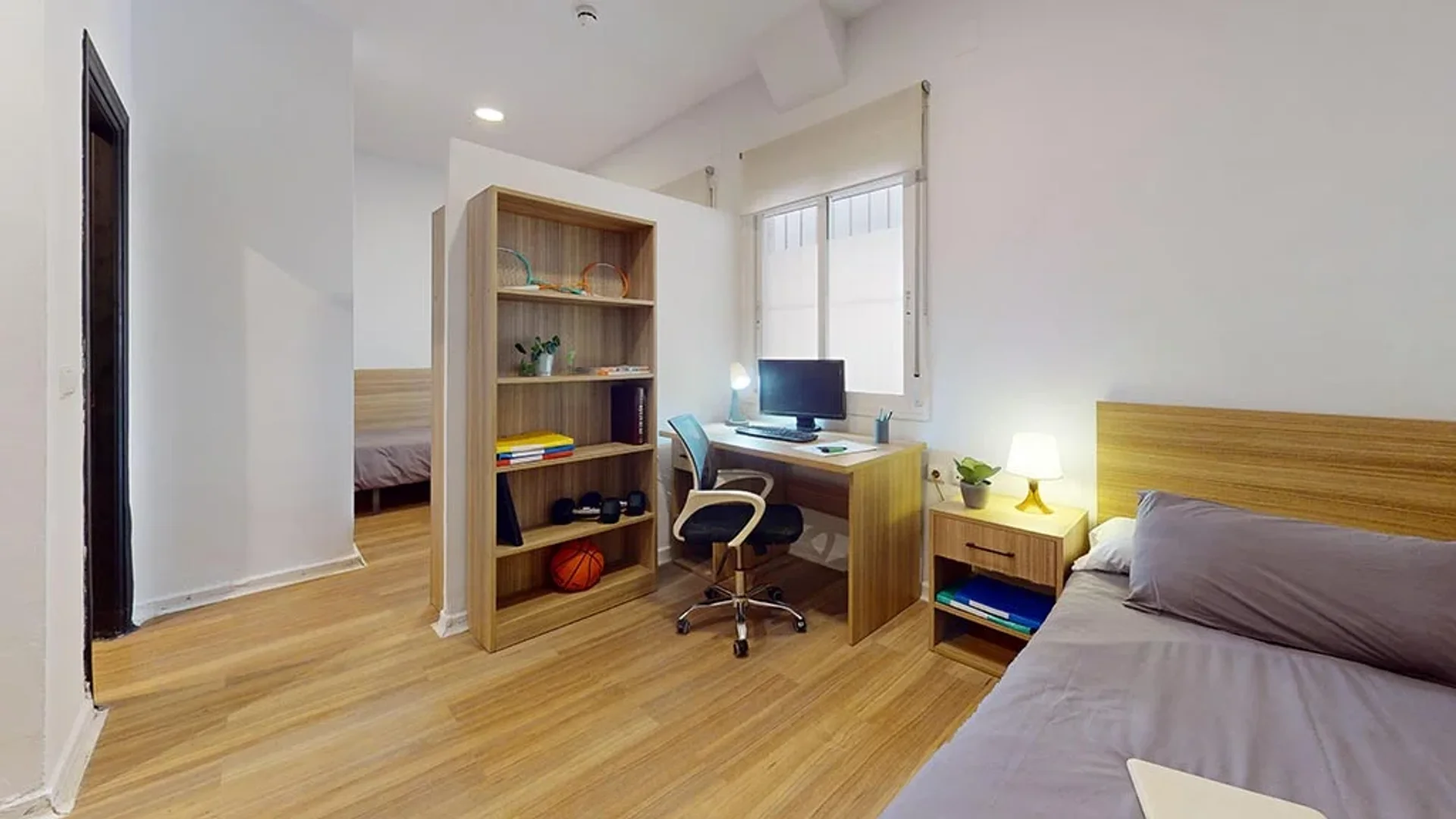 Chambre conviviale pour les étudiants dans  avec des équipements modernes