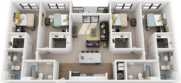 Quarto para alugar num apartamento partilhado em {area}