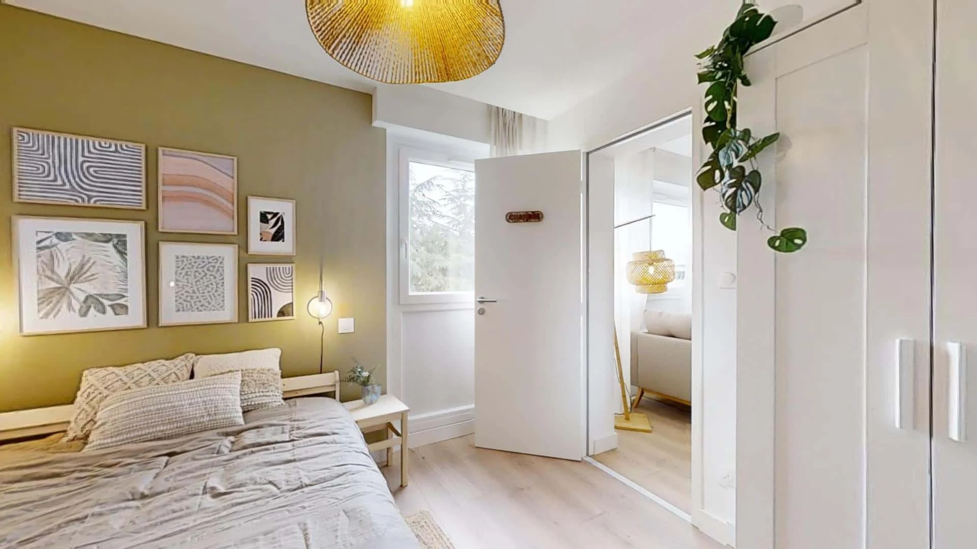 Chambre d'étudiant confortable et spacieuse dans 