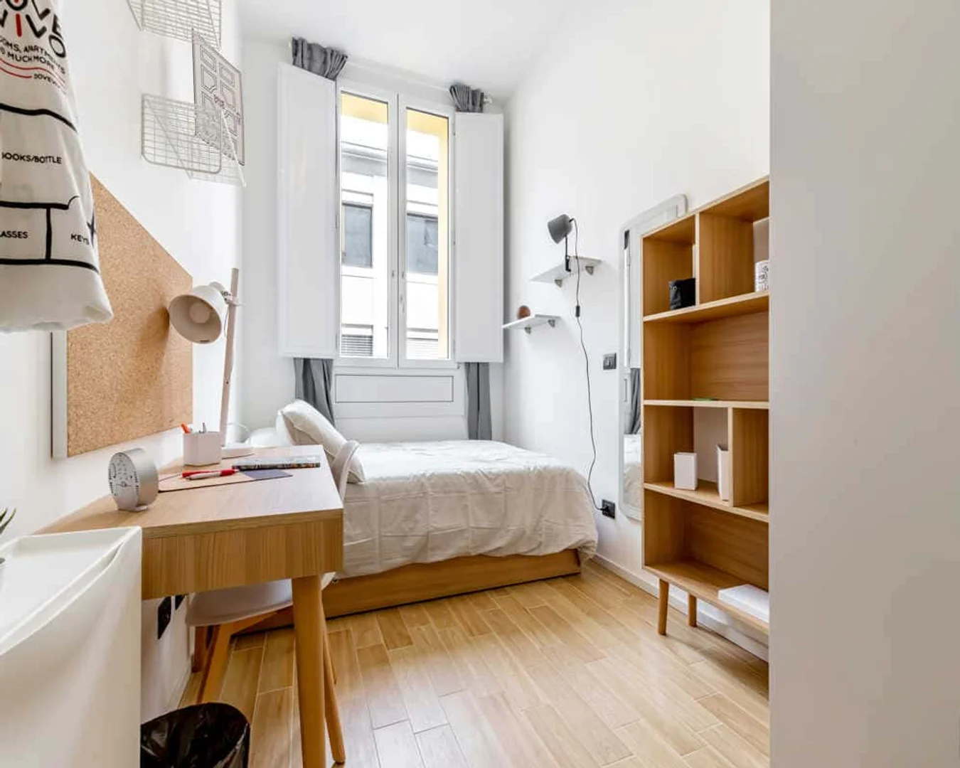 Affordable room for students with ample lighting in