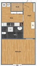 Stanza privata in Särlagatan 1B, immagine 15 di 16
