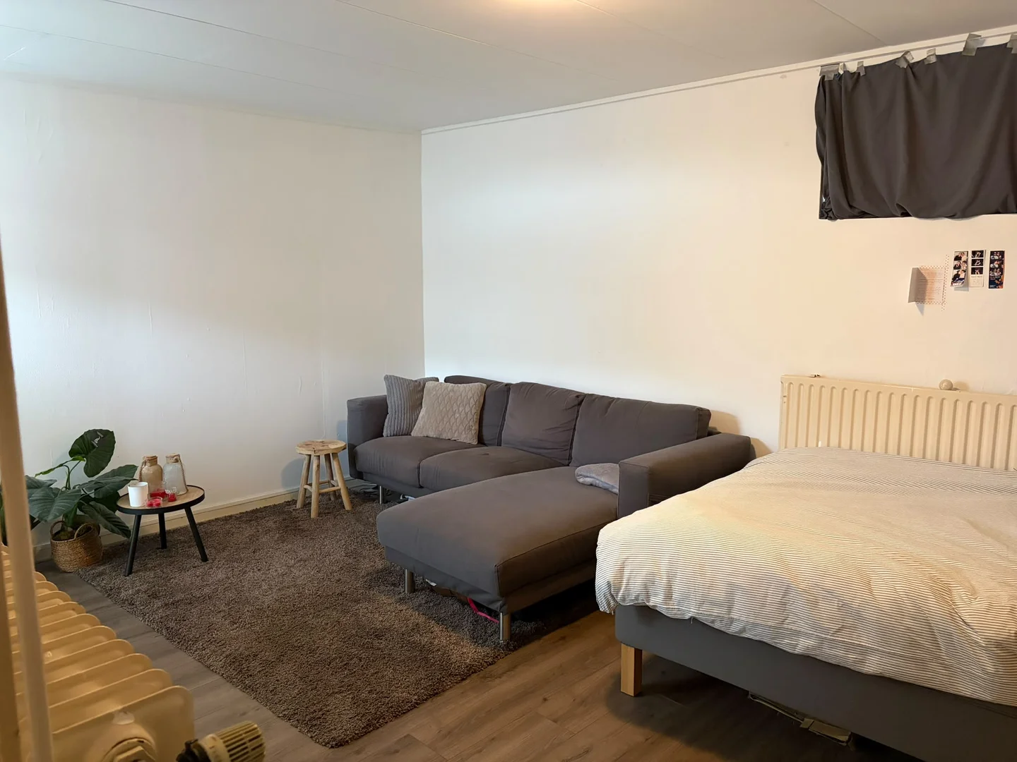 Habitación asequible para estudiantes con buena iluminación en 