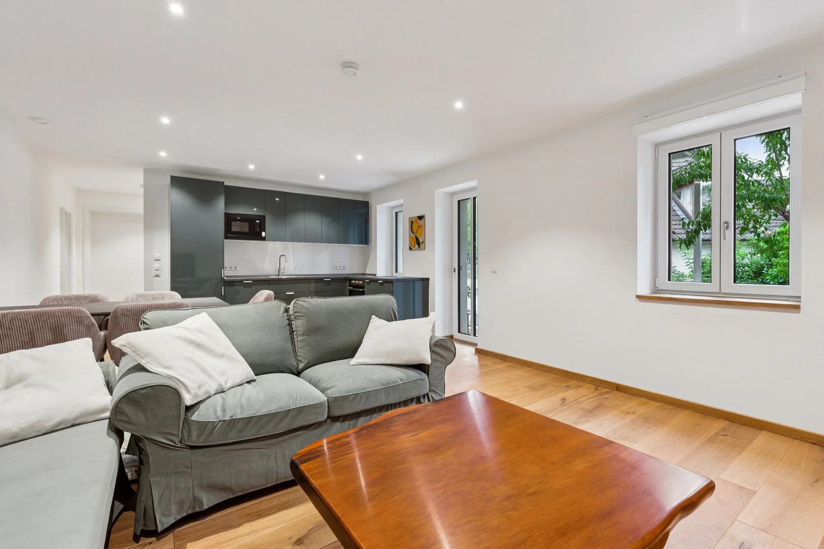 Affordable studio apartment with essential features in