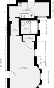 Studio en résidence à 8, Garrison, Unit 212, Back Bay, Boston, MA, 02116, image 6 de 14
