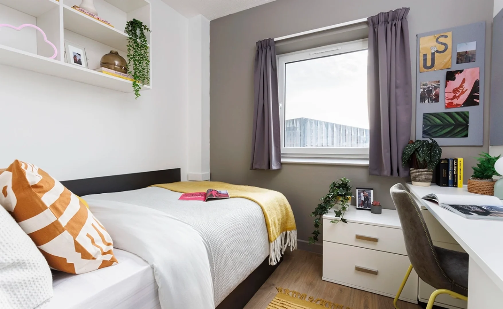 Habitación para estudiantes en  con modernas comodidades