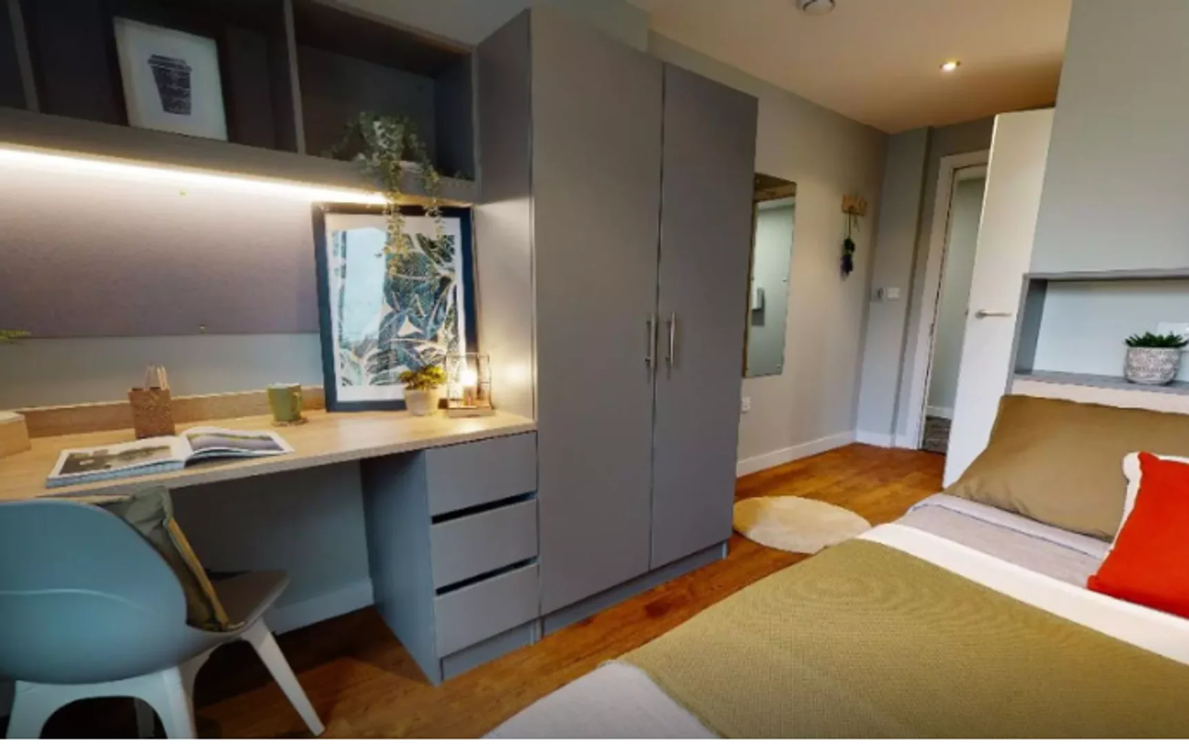 Chambre d'étudiant confortable et spacieuse dans
