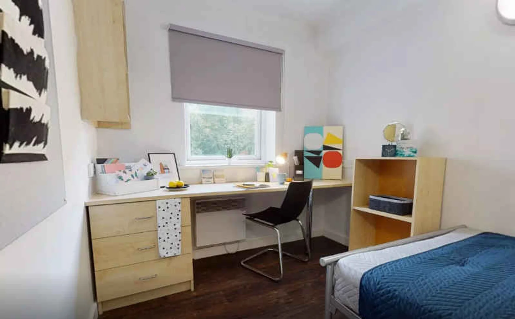Habitación para estudiantes en  con modernas comodidades