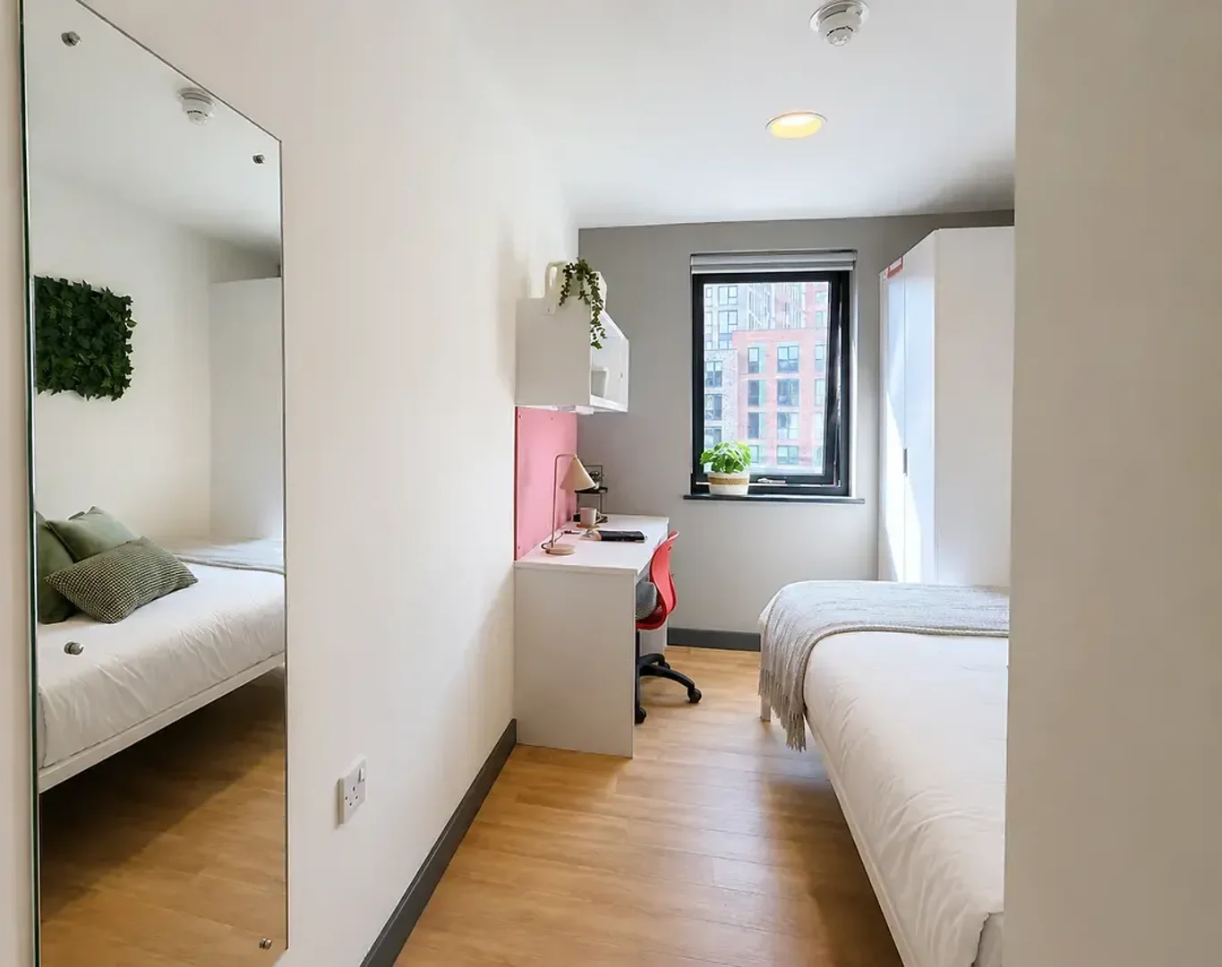 Chambre abordable pour les étudiants avec un bon éclairage dans