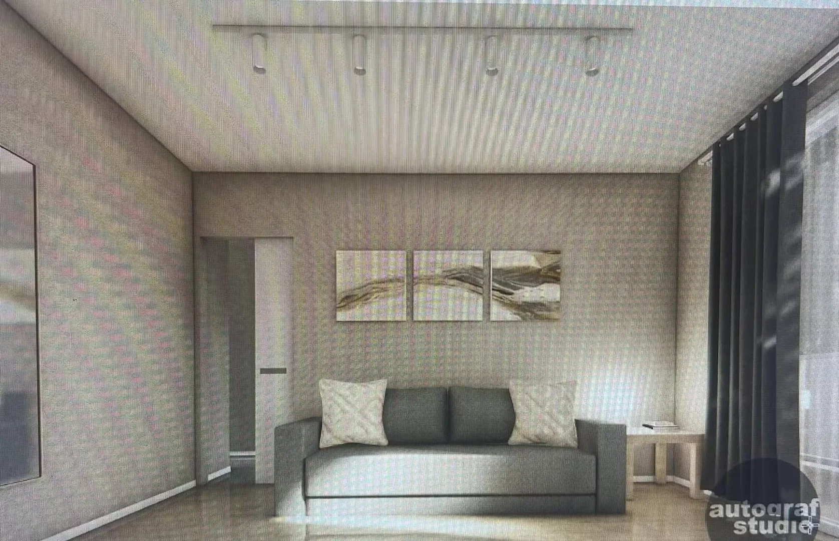 Chambre d'étudiant à  avec espace d'étude et installations communes