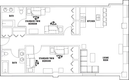 Chambre privée à John F Kennedy Boulevard, image 1 de 19